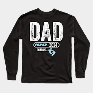 Dad 2024 loading for pregnancy announcement Long Sleeve T-Shirt